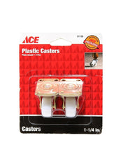 Plastic Caster Wheel With Plate 3 Cm Pack Of 2