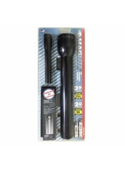 Maglite Heavy Duty 3D Cell Incandescent Flashlight W/Flashing Set Black GX0101H