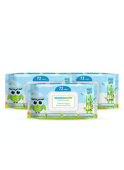 India's 1st Organic Bamboo Based Baby Wipes 72's Combo Pack 3's