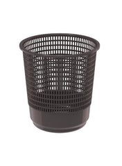 Plastic Round Waste Paper Basket 15 L Dark Brown