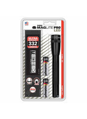 Maglite Mini PRO 2-Cell AA LED Flashlight Black 332 Lumen SP2P01H