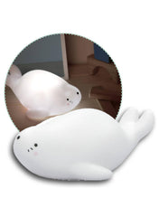 Lumilu Lazy Friends Seal Night Light 11 6 X 16 3 X 9 Cm