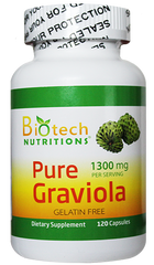 Pure Graviola Dietary Supplement - 120 Capsules