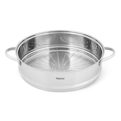 Fissman Kitchen Cookware Steamer Insert 28Ã—8 cm With Two Side Handles (Stainless Steel)