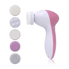 Facial Cleansing Brush Pixnor Waterproof Face Brush With 5 Brush Heads For Deep Cleansing Gentle Exfoliating Beauty Care Massager