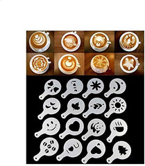 Fashion Cappuccino Coffee Barista Stencils Template Pad