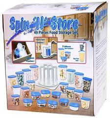 49 piece Spin n Store tupperware carousel/organizer