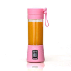 Electric Fruit Juicer Handheld Smoothie Maker Blender Juice Cup Pink