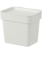 Bin With Lid Light Grey 3L
