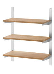 Suspension Rail With Shelves Stainless Steel 60 Cm