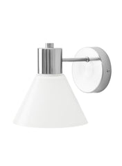 Wall Lamp Wired in Installation Nickel Plated Glass