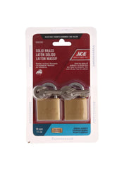 Solid Brass Padlock Pack 30mm 2Pcs