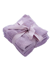 Solicity Cotton Fingertip Towel Set Elderberry 30 x 30cm 4Pcs