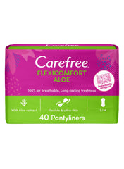 Flexi Comfort Breathable Ultra-Thin Panty Liners With Aloe Extract Pack Of 40's