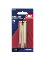 Satin Brass Hinge Pin Pack 7.62cm 3Pcs