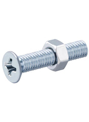 Carbon Steel Machine Screw And Nut Pack 25mm 20Pcs