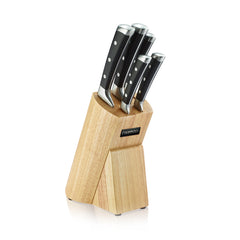 Fissman Kitchenware Cutlery 6 Pc Knife Set Kushiro With Wooden Block (3Cr13 Steel)