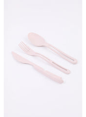 3 Piece Set Organic Cutlery, Beige