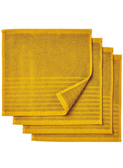 Wash Cloth Golden Yellow Pack Of 4
