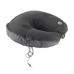 Neck Massaging Polyester Pillow Polyester Black 30x10centimeter