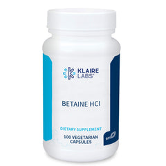 Betaine HCl Dietary Supplement - 100 Capsules