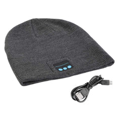 Bluetooth knit hat music cap hands-free phone call answer ears-free beanie casual version