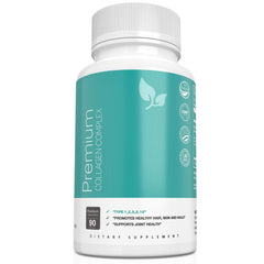 Premium Collagen Complex Peptides Pills 1500 mg - 90 Capsules