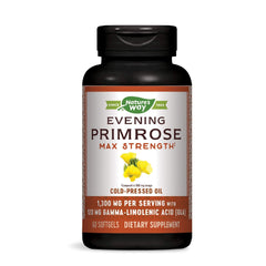 EfaGold Evening Primrose Max Strength Cold Pressed Oil 1300mg - 60 Count