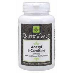 Dietary Supplement Acetyl L-Carnitine 500mg - 100 Veg Capsules