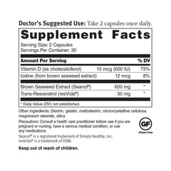 Seanol Longevity Plus Supplement - 60 Capsules
