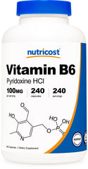 Vitamin B6 (Pyridoxine HCl)-240 Capsules