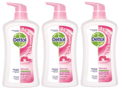Dettol Pack Of 3 Anti-bacterial Skincare Liquid Body Wash 200 millimeter