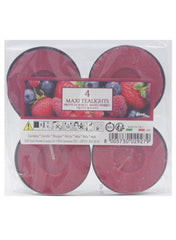 Maxi Light Candle Pack Mixed Berries 4Pcs