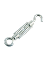 Zinc Plated Steel Eye And Hook Turnbuckle M10 x 80mm
