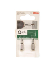 Bosch PZ1 Extra Hard Screwdriver Bit 25mm Pack Of 2