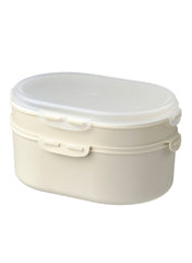 Stackable Lunch Box For Dry Food Light Grey Beige