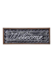 Cassy Welcome Beech Wall Decor 113 x 40cm