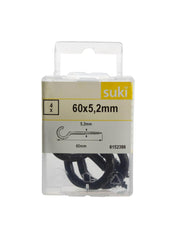 Suki Steel Hook Screw Pack 6 x 0.52cm 4Pcs