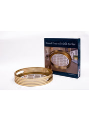 Acrylic Serving Tray (Round 30 X 5 5 Cm)