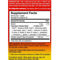 Probiotics Dietary Supplement - 30 Caplets