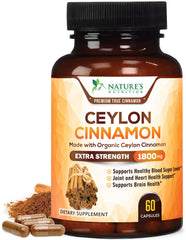 Ceylon Cinnamon Extra Strength 1800mg - 60 Capsules