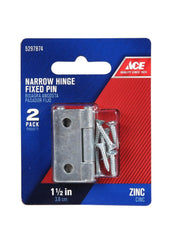 Narrow Hinge Fixed Pin 3 8cm