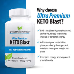 Ultra Premium Keto Blast Dietary Supplement - 60 Capsules