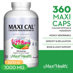 Calcium Magnesium Supports Healthy Bones - 360 Maxi Capsules