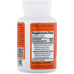 Pure Himalayan Sea Buckthorn Oil Blend Omega 7 Dietary Supplement 500 Mg - 120 Capsules