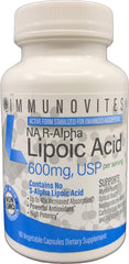 R-Alpha Lipoic Acid 600mg - 60 Vegetable Capsules