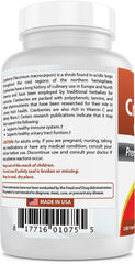 Cranberry Pills Concentrate - 180 Capsules