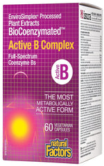 BioCoenzymated Active B Complex Dietary Supplement - 60 Capsules