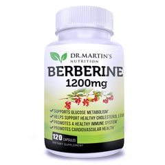 Berberine 1200 mg Dietary Supplement -120 Capsules