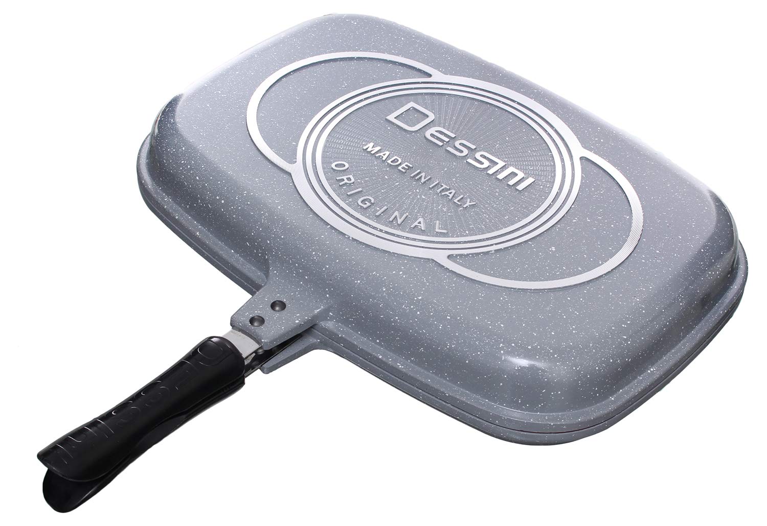 Double Sided Grill Pan Black 40centimeter - Telemall UAE